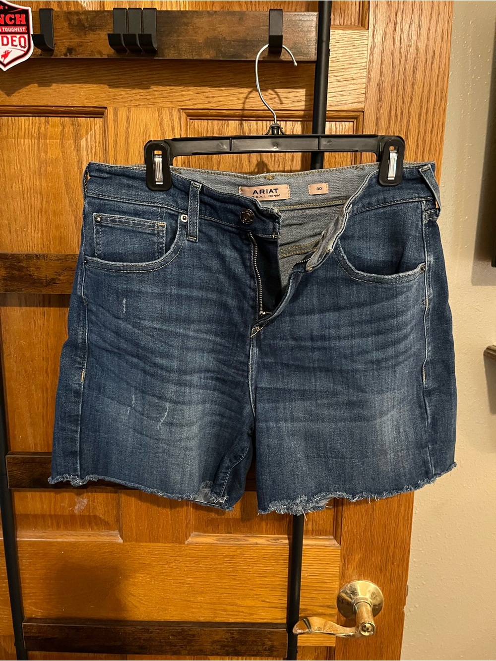 Women’s Ariat Women's Dark Blue Denim Cutoff Shorts size 30